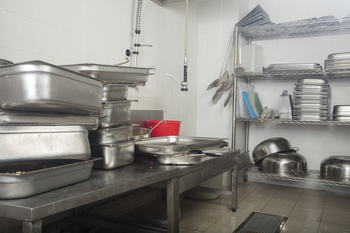 Restaurant Dish Washing Station