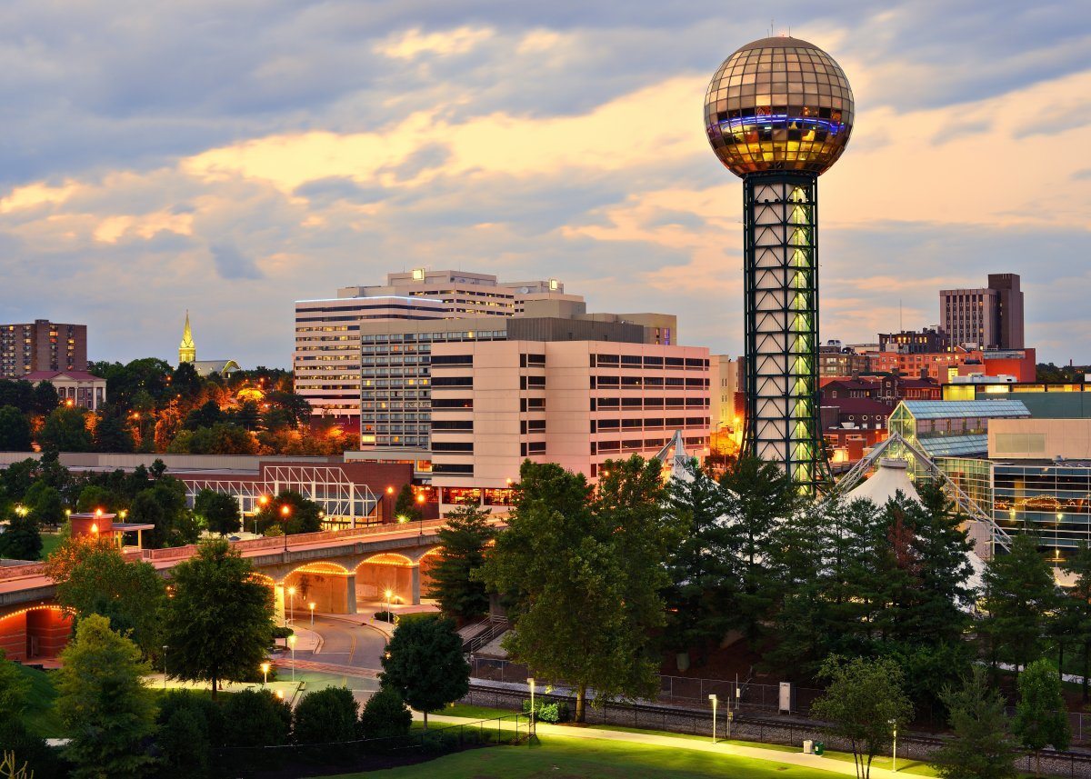 Skyline Of Downtown Knoxville, Tennessee