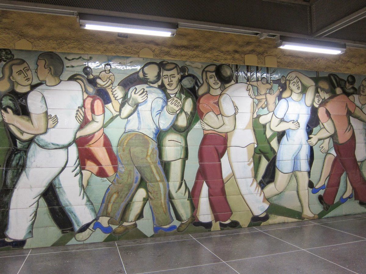 subway art in Stockholm