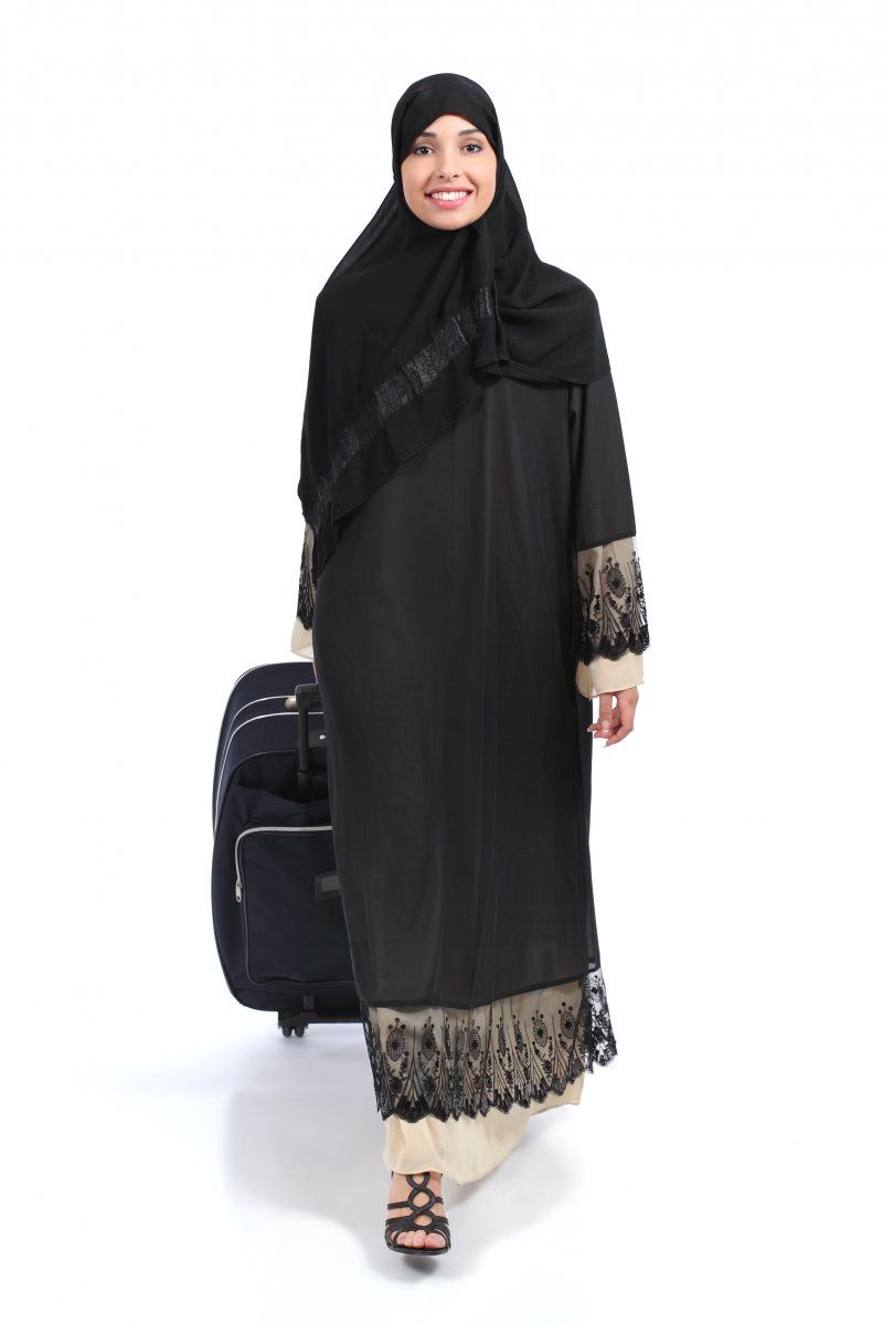 An Arab Saudi Woman Travelling Alone