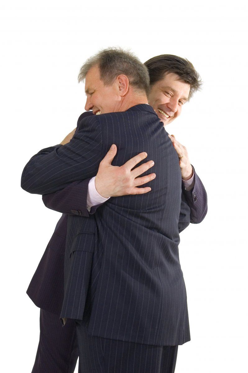 Men Embracing