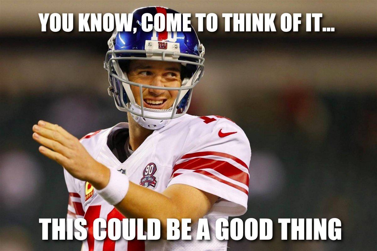 THIS COULD BE A GOOD THING