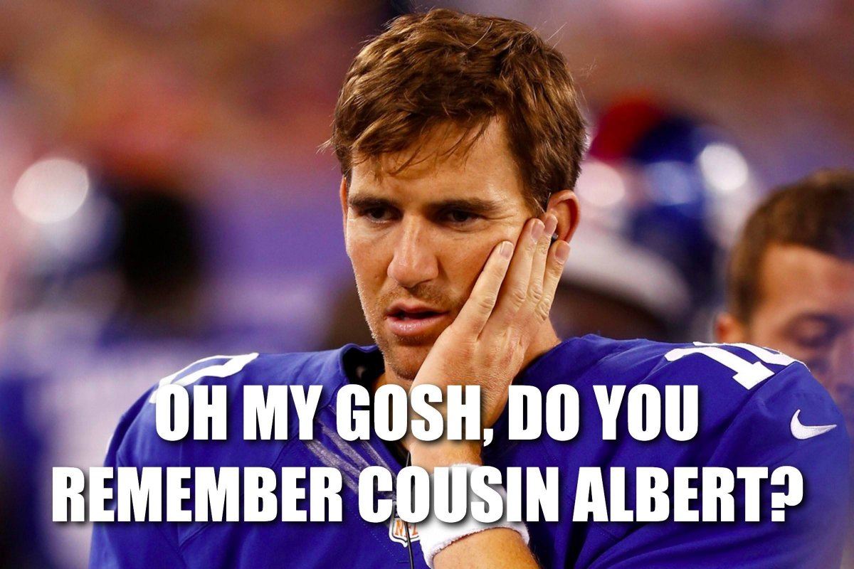 OH MY GOSH, DO YOU REMEMBER COUSIN ALBERT?