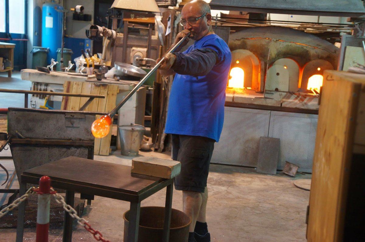 Glass blower of Murano