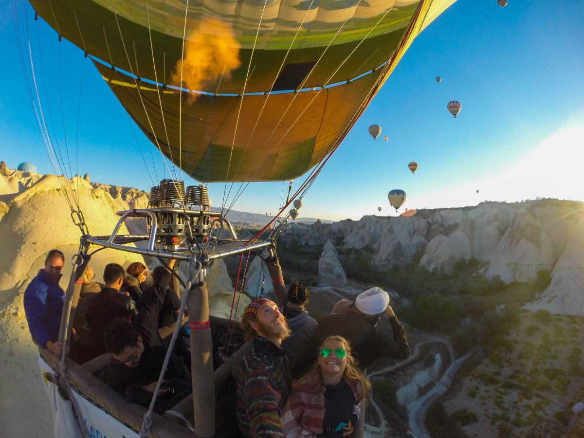 hot air balloons