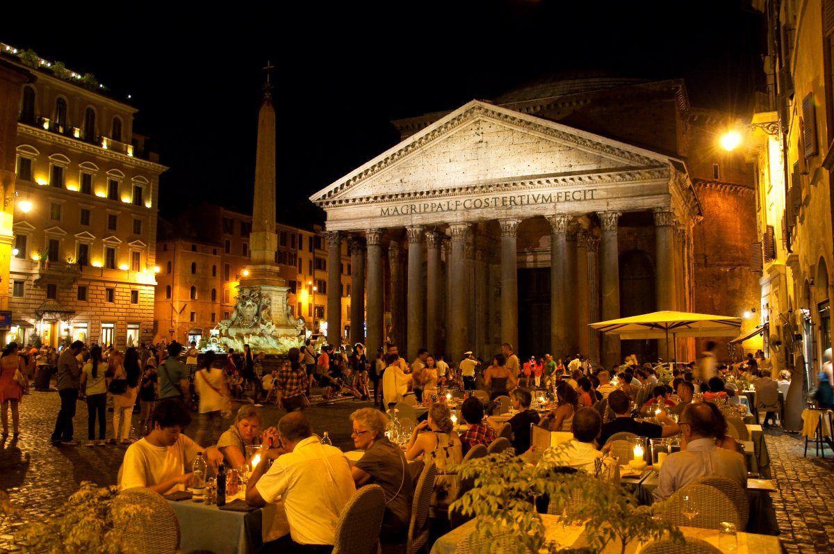 Rome - The Pantheon At Night
