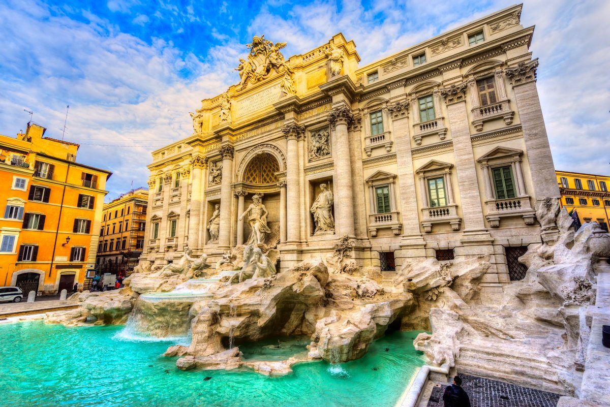 Rome, Trevi Fountain. Italy.