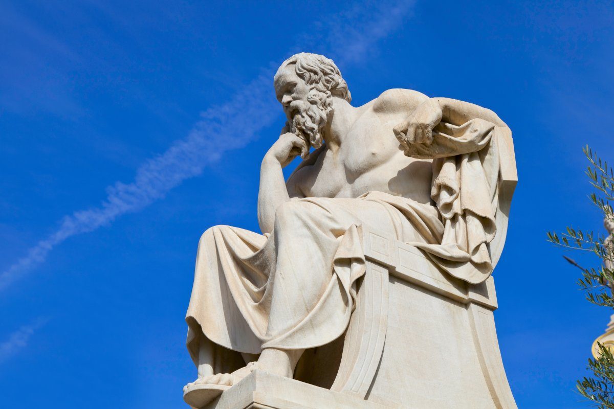 Statue Of Socrates From The Academy Of Athens,Greece