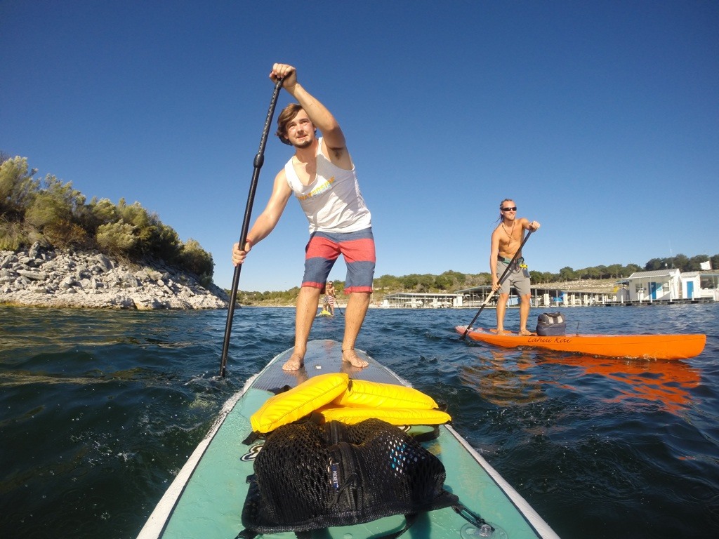 SUP on Belton Lake
