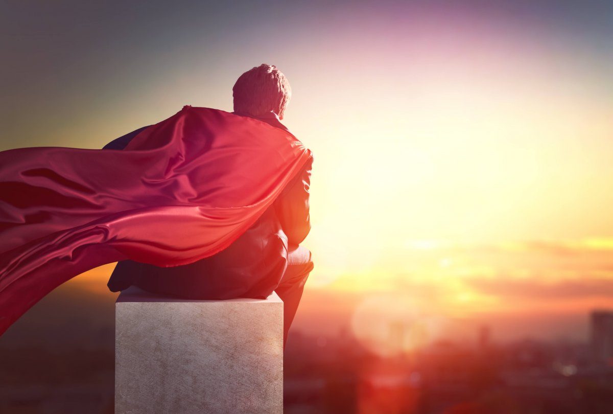 Superhero Businessman