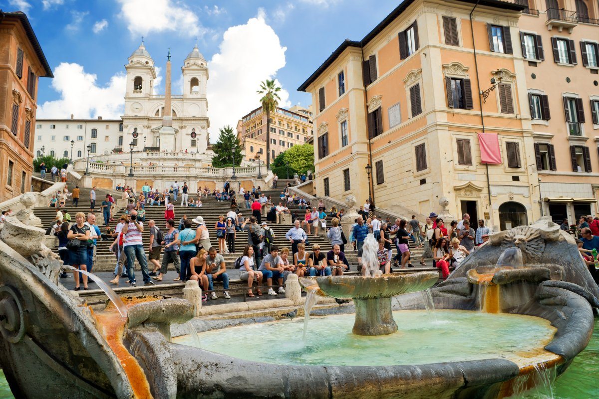 The Spanish Steps, Seen From Piazza Di Spagna