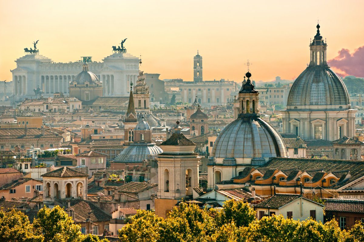 View Of Rome, Italy.