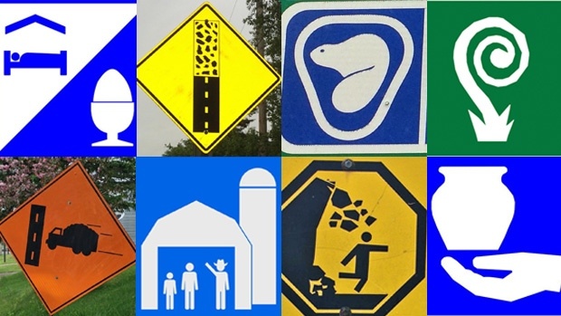 canada road signs