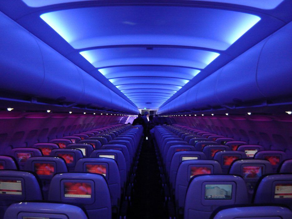 Airplane Lights are Designed Based on Mood Destination Tips