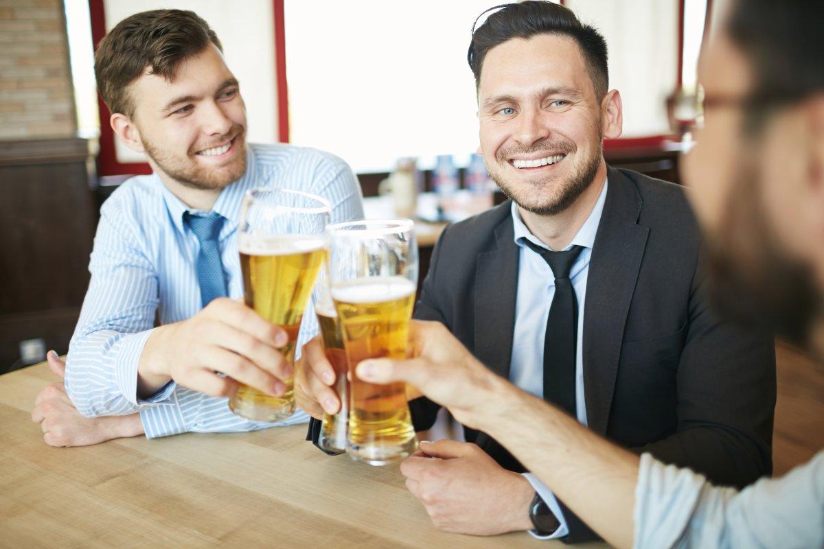 men drinking