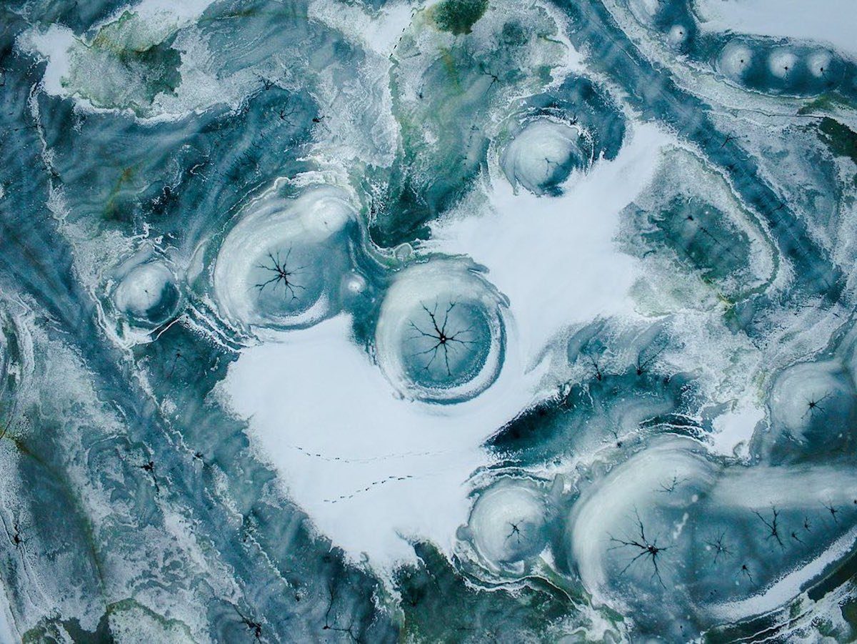 frozen river