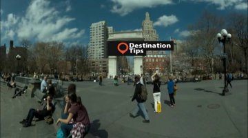 Awesome 360º Video of Washington Square NY - Look Around!