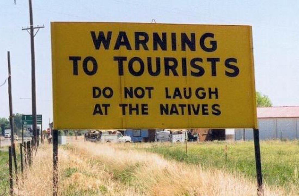 tourist warning