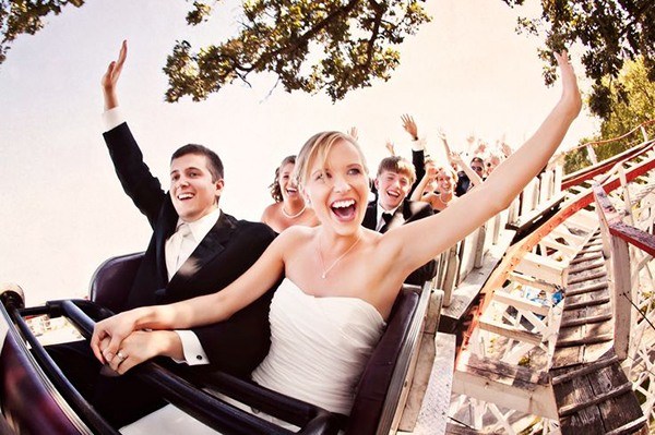 amusement park wedding