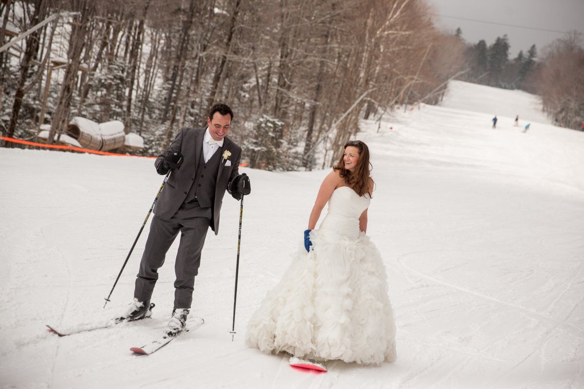 skiing