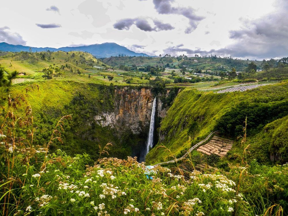 Sipiso-Piso Waterfall, North Sumatra