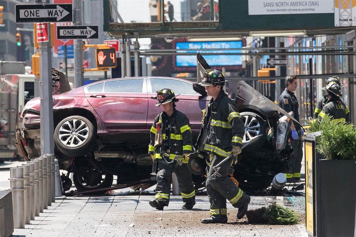 times square crash