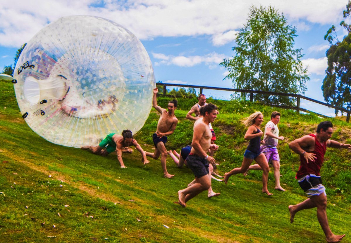 The Human Ball Roll