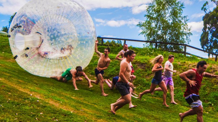 The Human Ball Roll