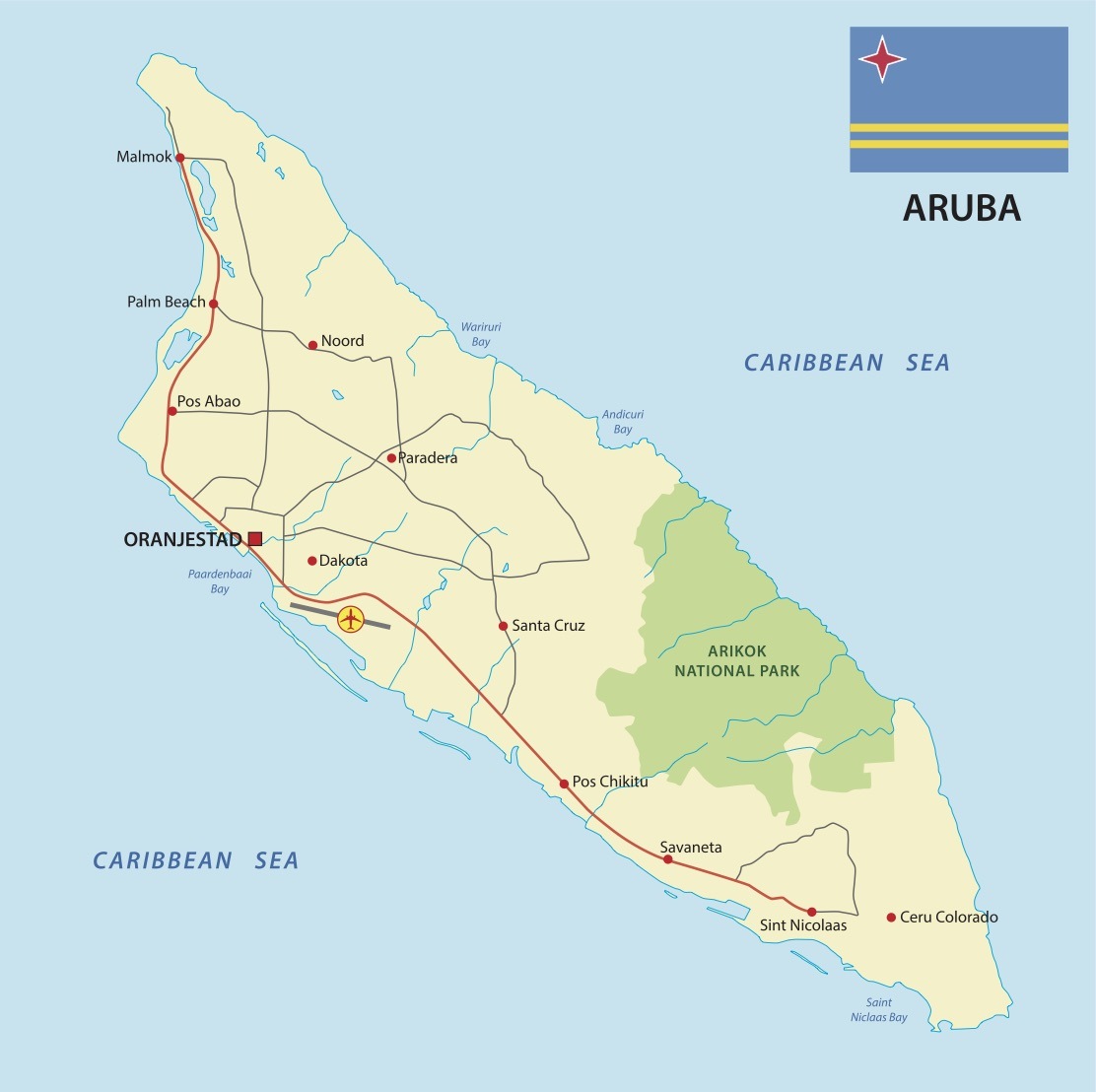 aruba map