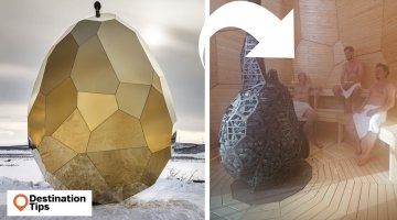 This Giant Golden Egg in Sweden Is Actually a Luxury Sauna