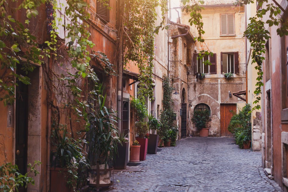 Cozy Street Rome Italy