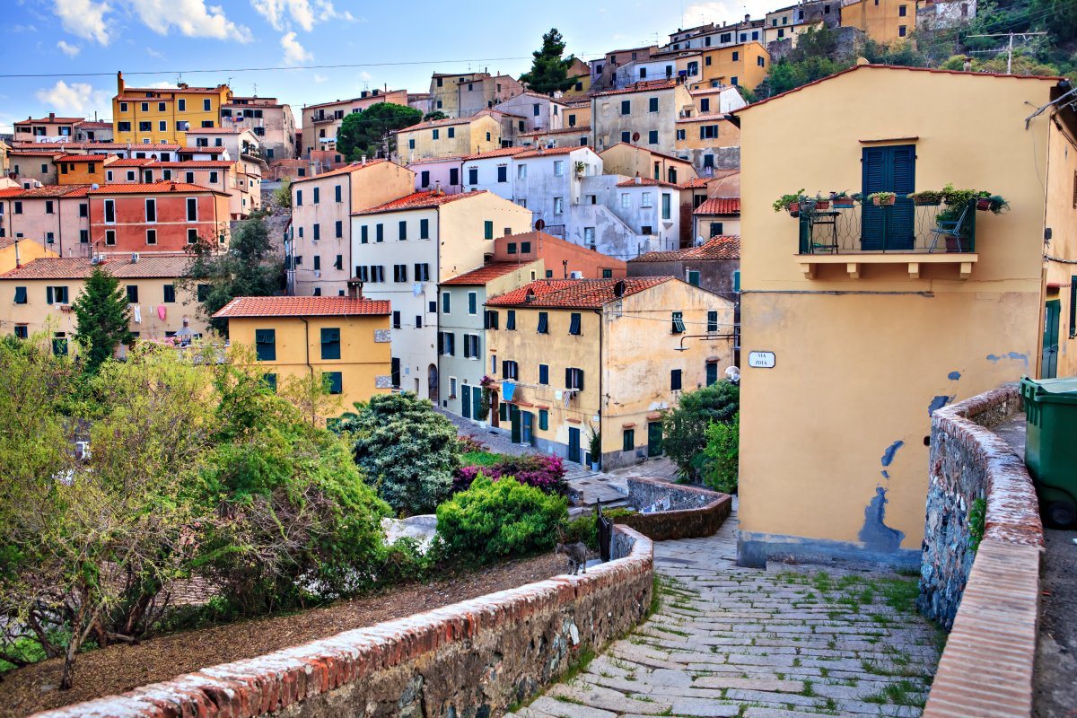 Streets Rio Nellelba On Elba Island
