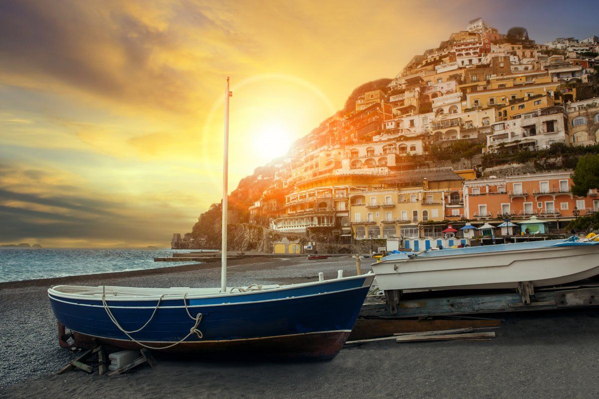 Beautiful Scenic Positano Beach Sorrento Town