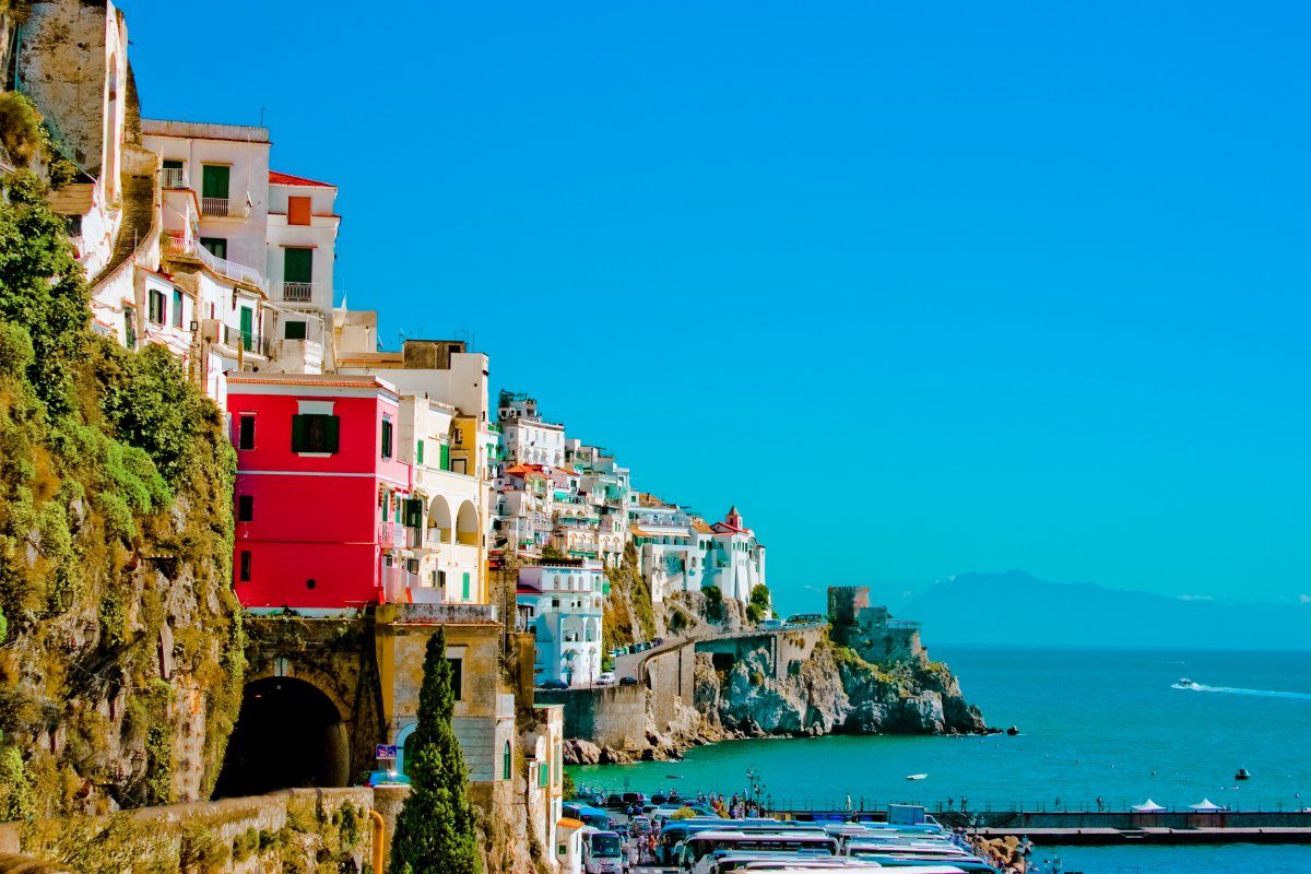 Beautiful Vibrant Colorful View Clill Side