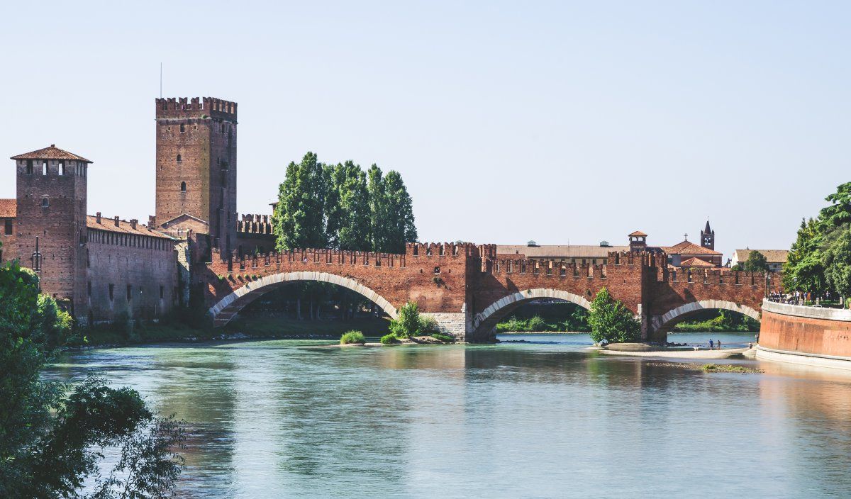 Bridge Ponte Scaligero Built 14th Century