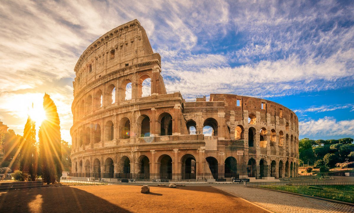 Colosseum Sunrise Rome Rome Best Known
