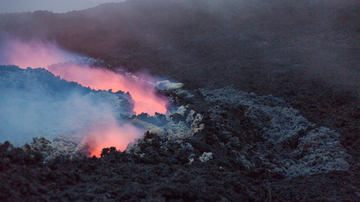 Effusive Activity Mount Etna Volcano