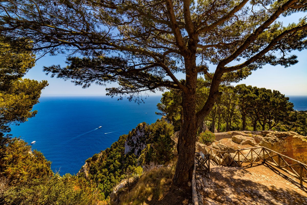 Italy Capri Island Villa Jovis Built