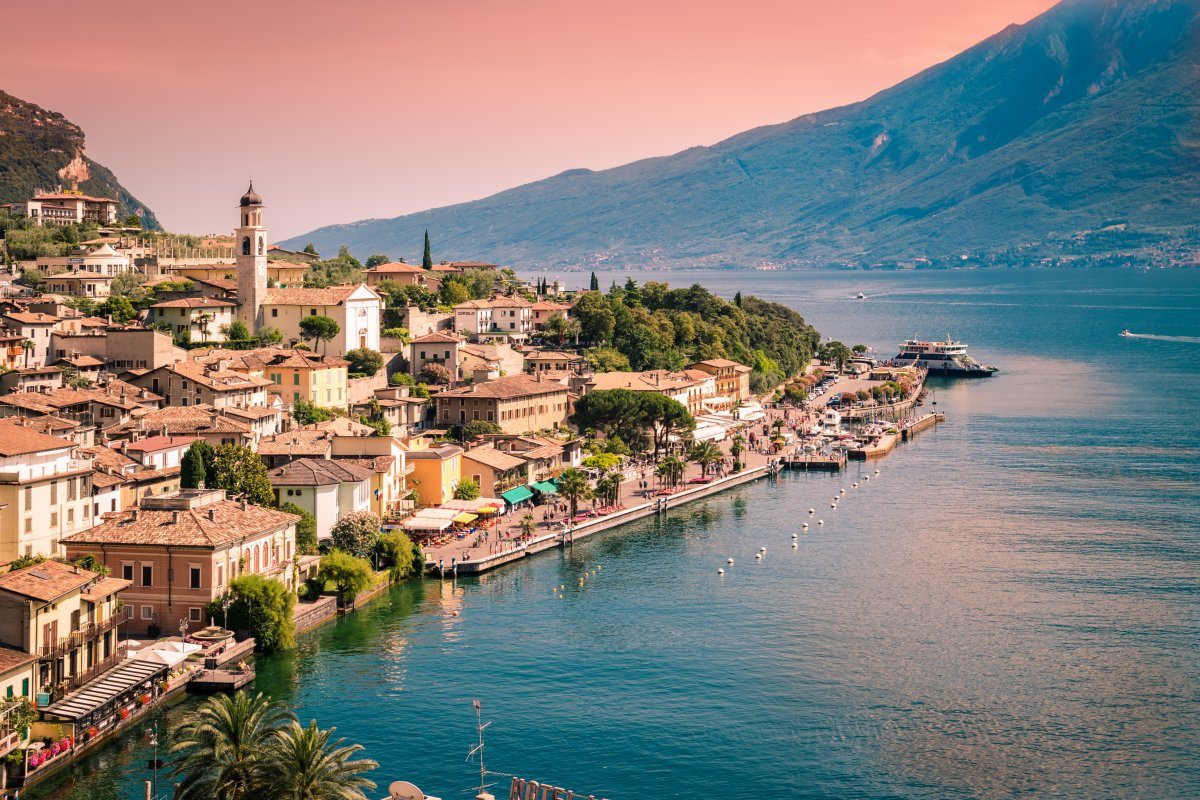 Panorama Limone Sul Garda Small Town