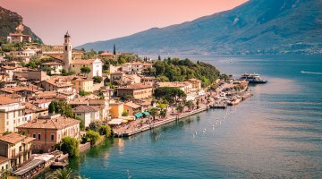 Panorama Limone Sul Garda Small Town