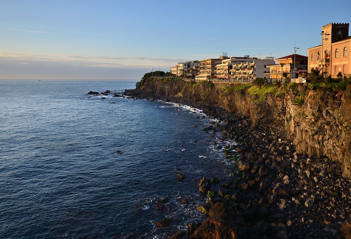Panoramic View Acicastello Coastline