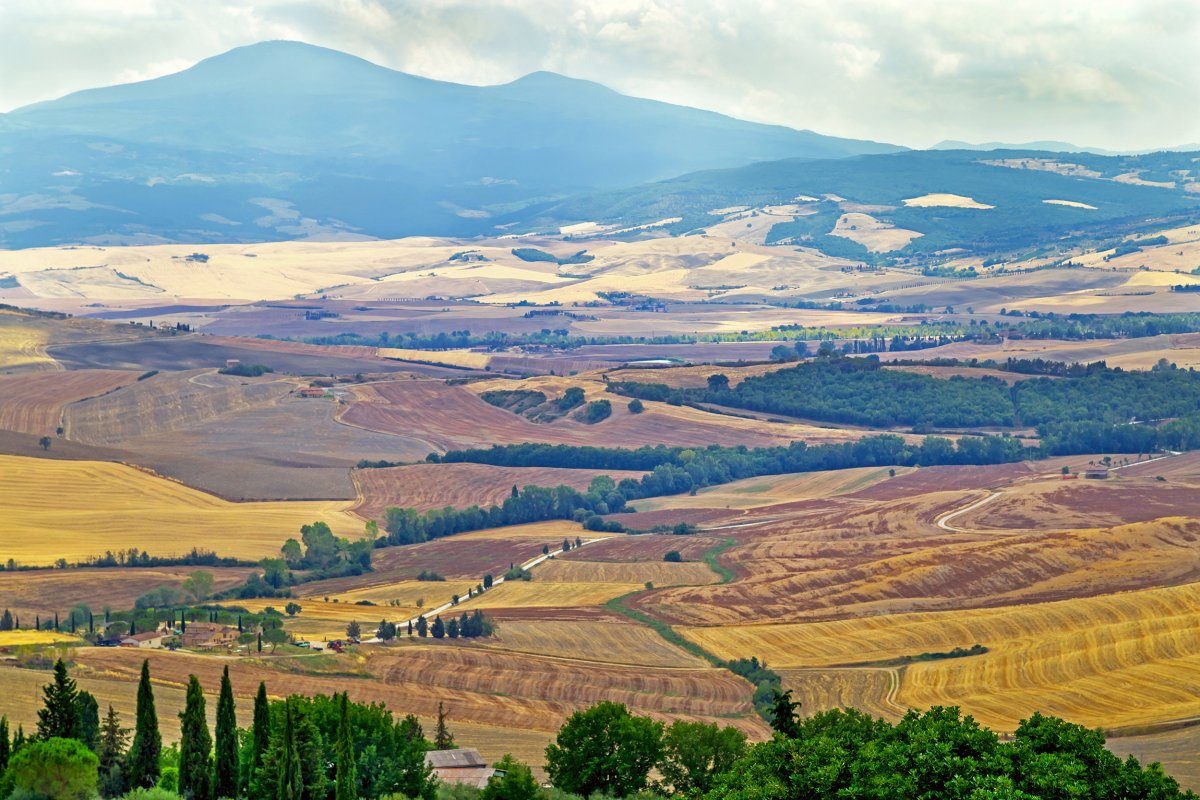 Pienza Italy July 22 2017 Picturesque