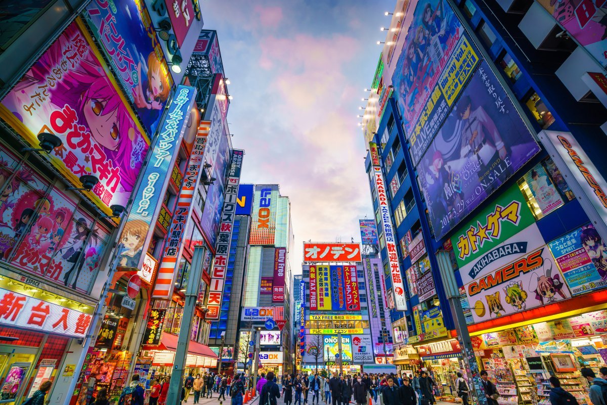 Tokyo Japan March 28 2017 Neon