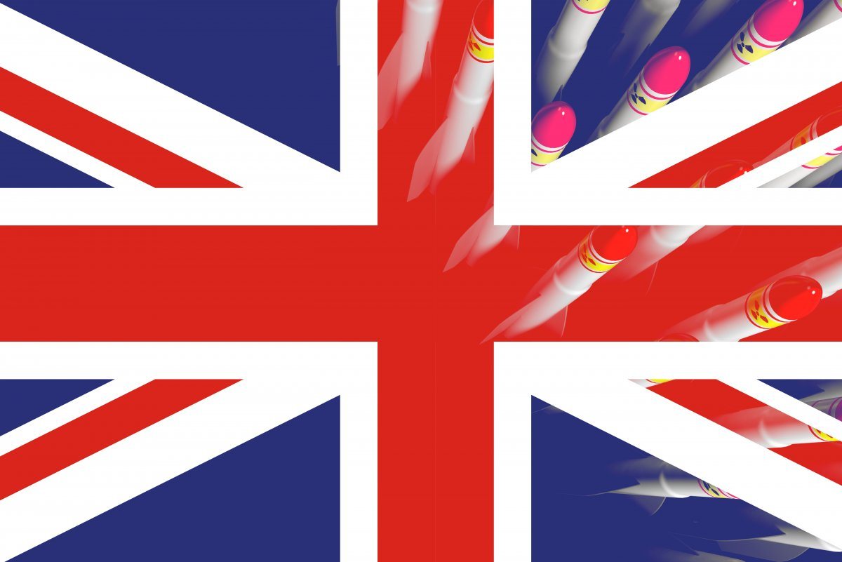 United Kingdom Flag Atomic Rockets Background Stock Illustration 744567199 - Shutterstock