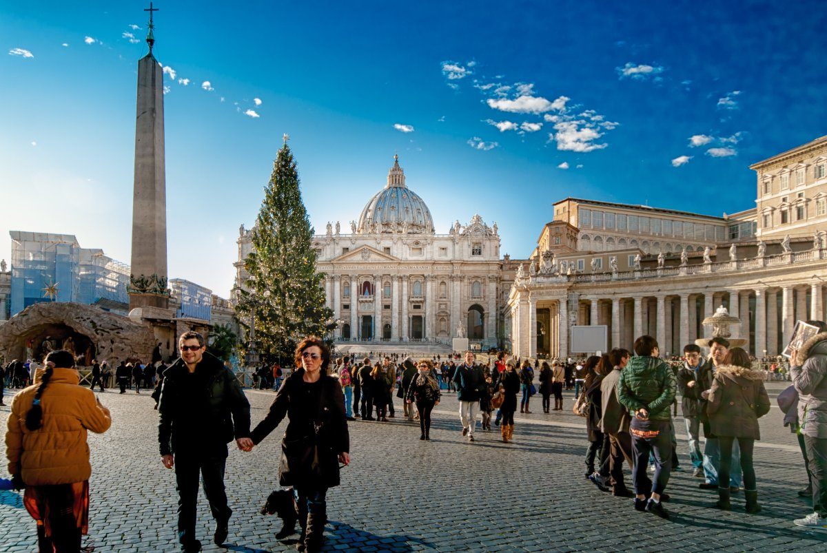 Vatican City Vatican December 25 Tourists