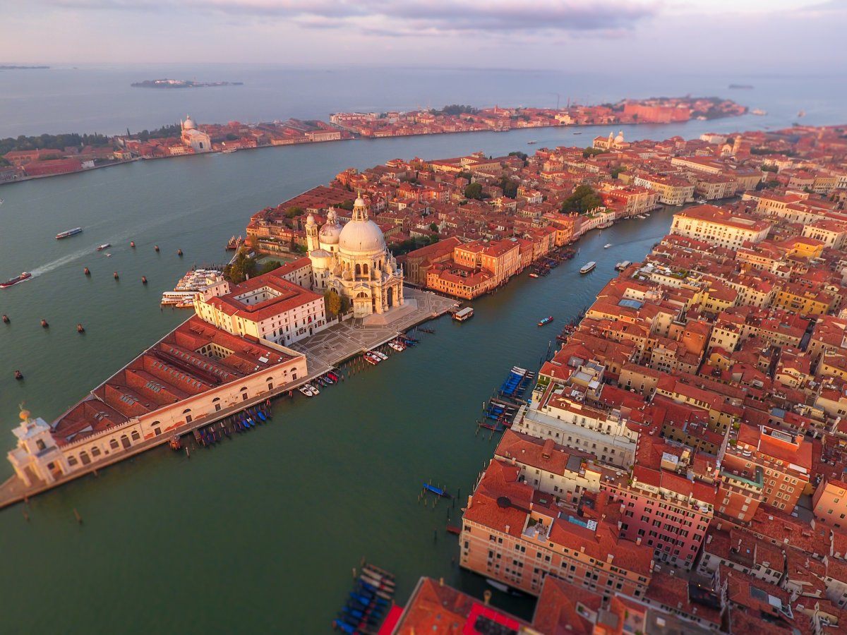Venice Landmark Aerial View Piazza San