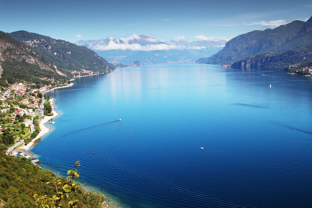View Above Big Beautiful Lake Como