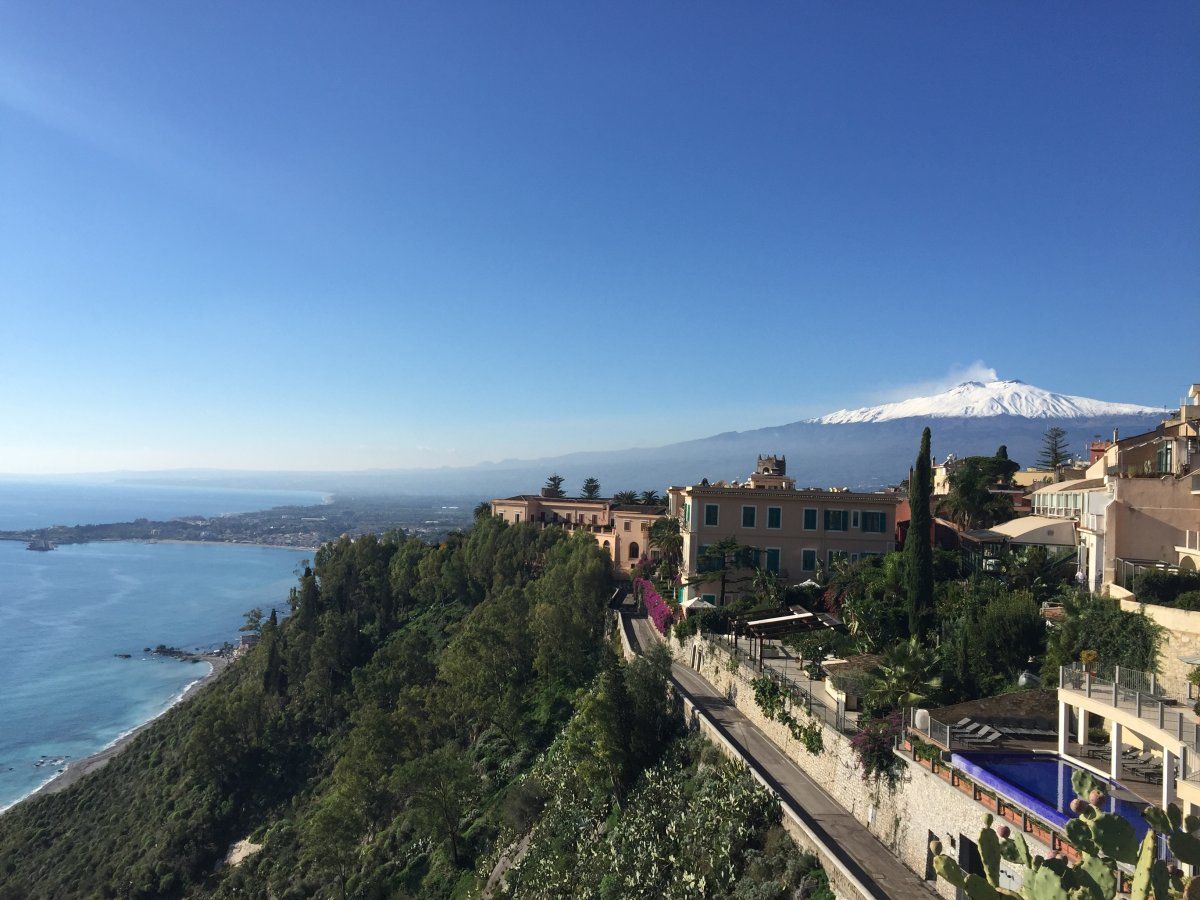 View On Mt Etna Piazza Ix