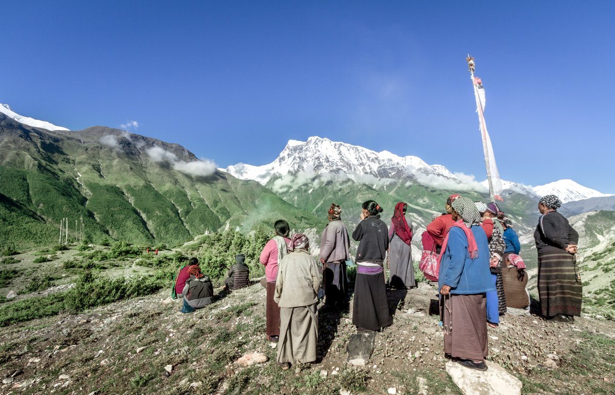 Ngawal Village Nepal Circa July 2015