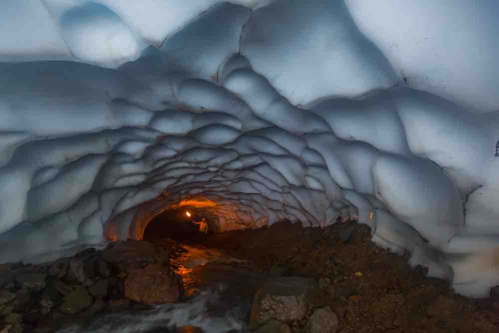 Mutnovsky Volcano Ice Caves